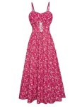 GRACE KARIN 2026 Women’s Spaghetti Vacation Sundress Summer Beach Flowy Boho Flo