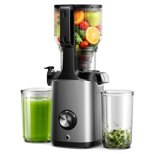 Cold Press Juicer Machines, EUHOMY 5.8″ Wide Feed Chute