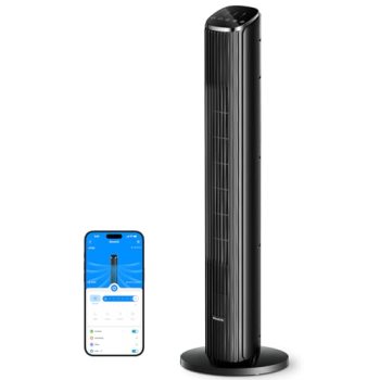 GoveeLife Black Tower Fan for Bedroom