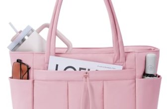 Wandering Nature Puffer Tote Bag with Cup Holder & Laptop Compartment & Trolley
