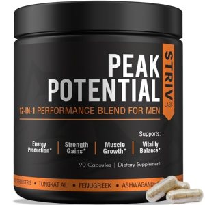 STRIVLABS Peak Potential 12-in-1 Testosterone Support for Men – Fenugreek