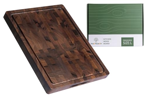 THETCHRY Walnut Wood Cutting Boards for Kitchen