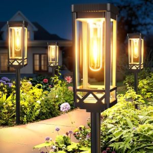 KOOPER Taller Solar Pathway Lights Outdoor