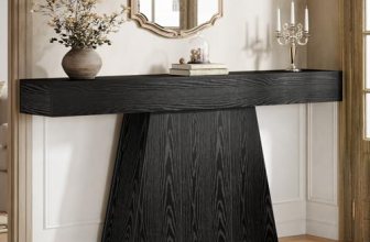 Tribesigns 63″ Black Console Table