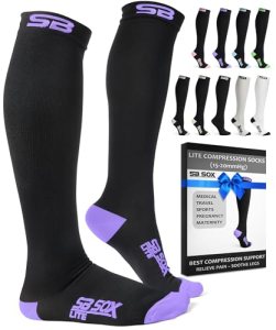 SB SOX Lite Compression Socks for Men & Women (15-20mmHg)