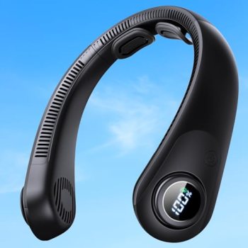 Portable Neck Fan With LED Display