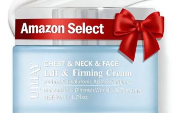 UJhay Retinol Neck Cream, Hyaluronic Acid and Caffeine Enriched Neck Firming Cre