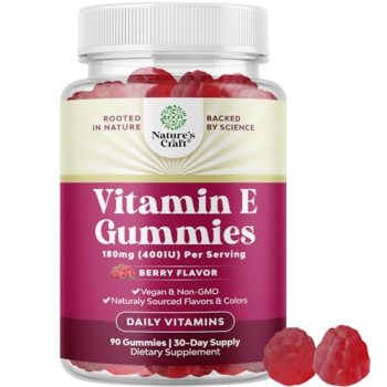 Natures Craft Vitamin E Gummies for Skin Care