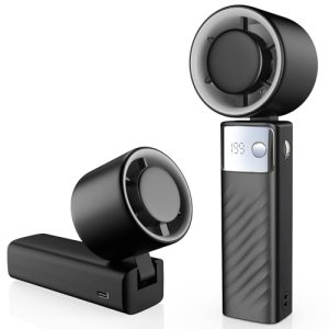 YOSHENMO Portable Handheld Turbo Fan – Foldable Mini Fan with Air Turbo Tech