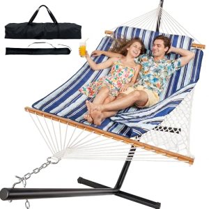Everyfun 2 Person Outdoor Hammock with Stand