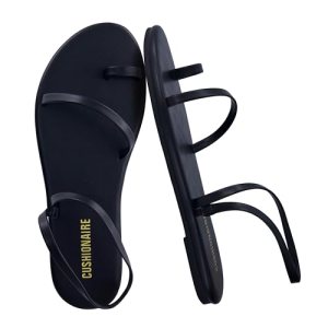 CUSHIONAIRE CHAI Flat Strappy Sandals for Women