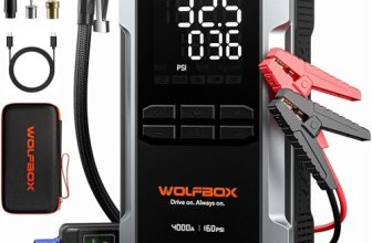 WOLFBOX 4000A Jump Starter with 160PSI Air Compressor