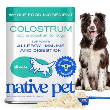 Native Pet Colostrum for Dogs – Bovine Colostrum Powder – Dog Allergy Relief
