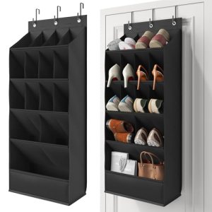 Mefirt 18 Pairs Over the Door Shoe Organizer