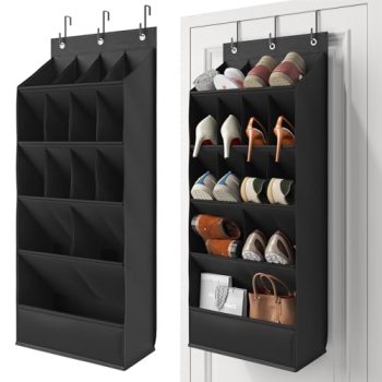 Mefirt 18 Pairs Over the Door Shoe Organizer