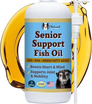 Natural Dog Company Omega 3 Fish Oil for Senior Dogs Supplement