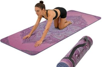 WUWAN Printed Yoga Mat 72″ x 24″ Thick 6mm Non-Slip Fitness Exercise Exercise Ma