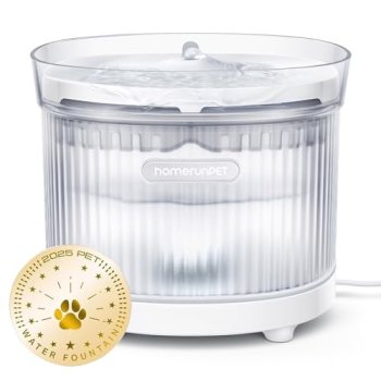 Homerunpet Cat Water Fountain with Wireless Pump