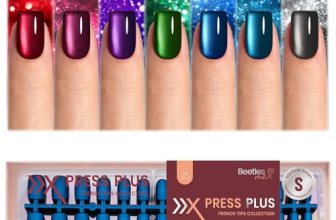 Beetles X Press Cat Eye Nails – 7 Colors Short Square Press On Nails