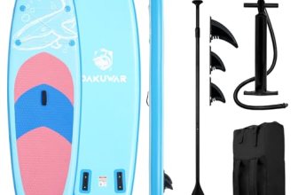 DAKUWAR Paddle Board 10’6”x33”x6” Inflatable Stand Up Paddle Boards with SUP