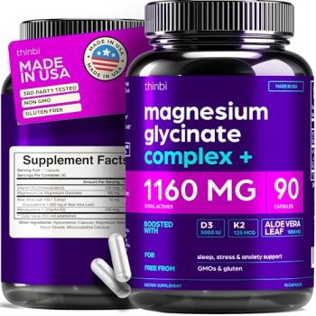 Magnesium Glycinate 1160mg + Aloe Vera