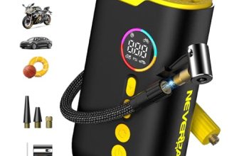 NEVERLAND Tire Inflator Portable Air Compressor – 150 PSI Bike Air Pump