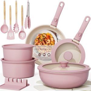 Astercook 21 Pcs Pots and Pans Set Non Stick