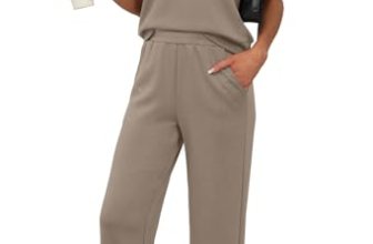 XIEERDUO Lounge Sets for Women Chocolate Brown Fall Clothes Beach Vacation Summe