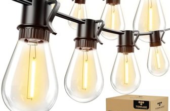 Torkase 50FT Outdoor String Lights LED