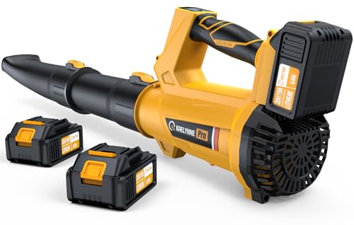 Leaf Blower, 20V Leaf Blower Cordless with 2 X 6.0Ah Batteries and Charger Inclu