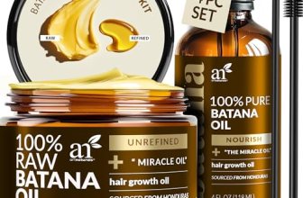 Batana Oil for Hair Growth – 4Pc Set: Raw Batana oil 4oz + 4.2oz Paste