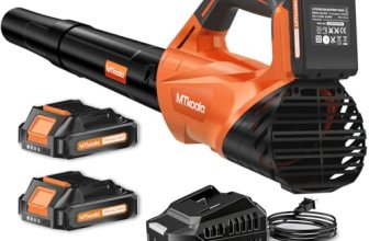 2026 Upgrade Leaf Blower, Leaf Blower Cordless with 2 * 2.6AH Batteries and Fast