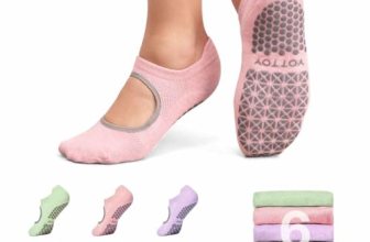 YOTTOY Pilates Socks for Women(6 Pairs)–Breathable
