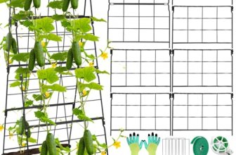 Cucumber Trellis for Raised Bed A Frame Metal Garden Trellis for Climbing Plants