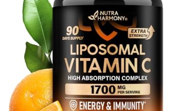 Liposomal Vitamin C 1700 mg – High Absorption Fat Soluble Complex – Antioxidant