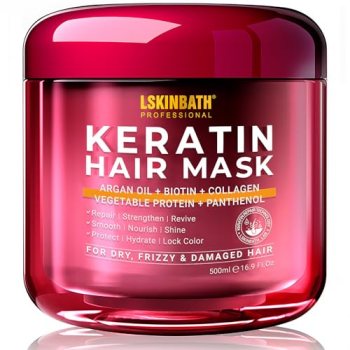 LSKINBATH Keratin & Collagen Repair Hair Mask for Damaged Hair