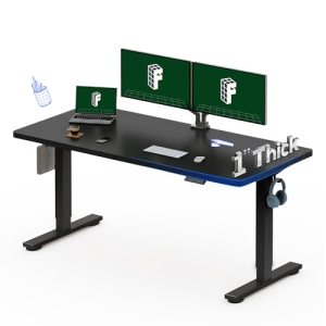 FLEXISPOT 60″x24″ One-Piece Electric Standing Desk
