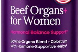 Primal Beef Organ Supplement for Women (Made in USA) Boosted w Shatavari