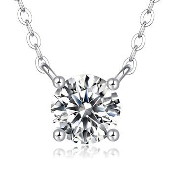 Ve Celestelle Moissanite Necklace for Women 1-2CT D Color VVS1 Clarity Lab-Creat