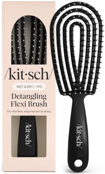 Kitsch Hair Brush Detangler – Flexi Flow Hair Brush for Women