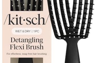 Kitsch Hair Brush Detangler – Flexi Flow Hair Brush for Women
