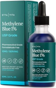 Methylene Blue Drops – USP Pharmaceutical Grade 99.99% Pure 1% Solution for Ener