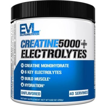 Evlution Nutrition Creatine 5000 + Electrolytes – Supports Faster Recovery
