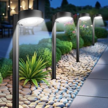 Ahaorigin 8 Pack Solar Pathway Lights Outdoor