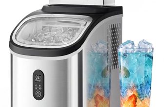 EUHOMY Ice Cube Maker Machine Countertop with External Water Tank