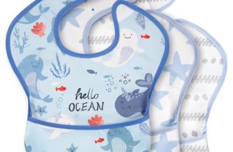 CIVARUA KIDS 3-Pack Waterproof Baby Bibs for Eating