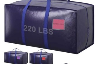 RMOHRO 6 Pack Moving Bags Heavy Duty 210GSM with Full-Open Side Zipper