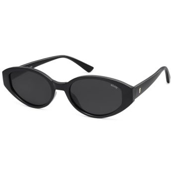 SOJOS Retro Oval Polarized Sunglasses for Women Chic Cat Eye Trendy Vintage Shad