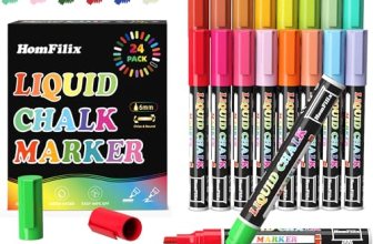 HomFilix 24-Color Liquid Chalk Markers Set