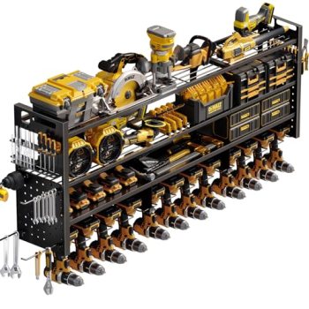 STURDIFLOW Large 49”W Power Tool Organizer Wall Mount